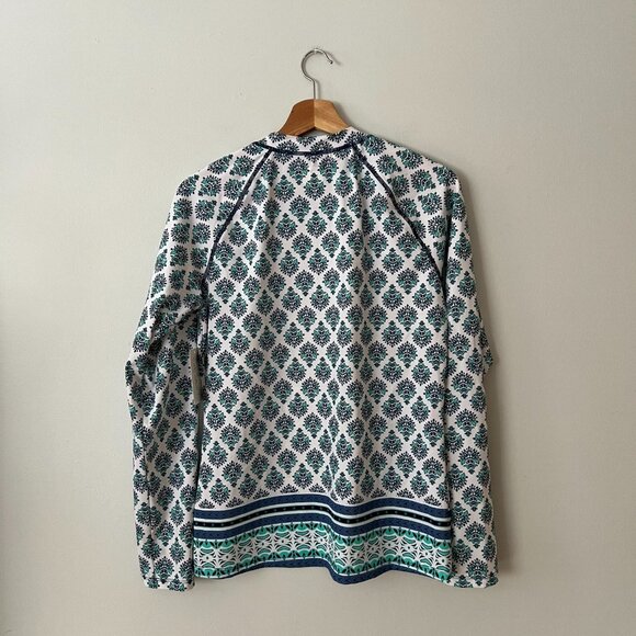 NWT Cabana Life Coastal Crush Zipper Rashguard Top UPF Sun Protection Women's XL - Picture 8 of 10